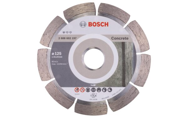 Bosch Professional Diamanttrennscheibe Standard for Concrete, 125 x 1,6 x 10 mm