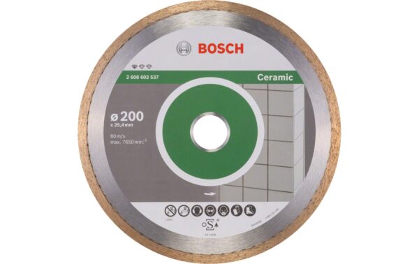 1338417 - Mediatech Bosch Professional Diamanttrennscheibe Standard for Ceramic, 200x25,40x1,6x7 mm
