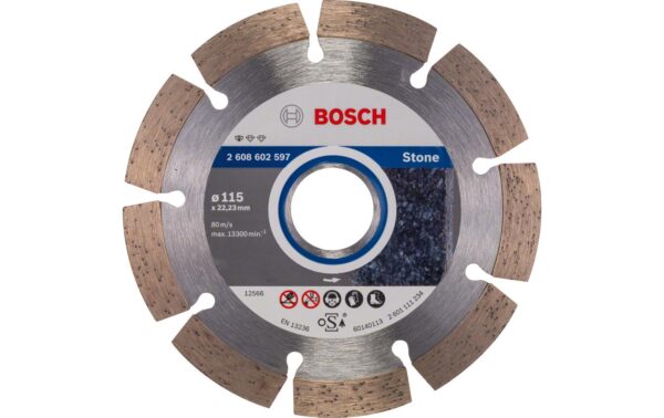 Bosch Professional Diamanttrennscheibe Standard for Stone, 115x22,23x1,6x10 mm