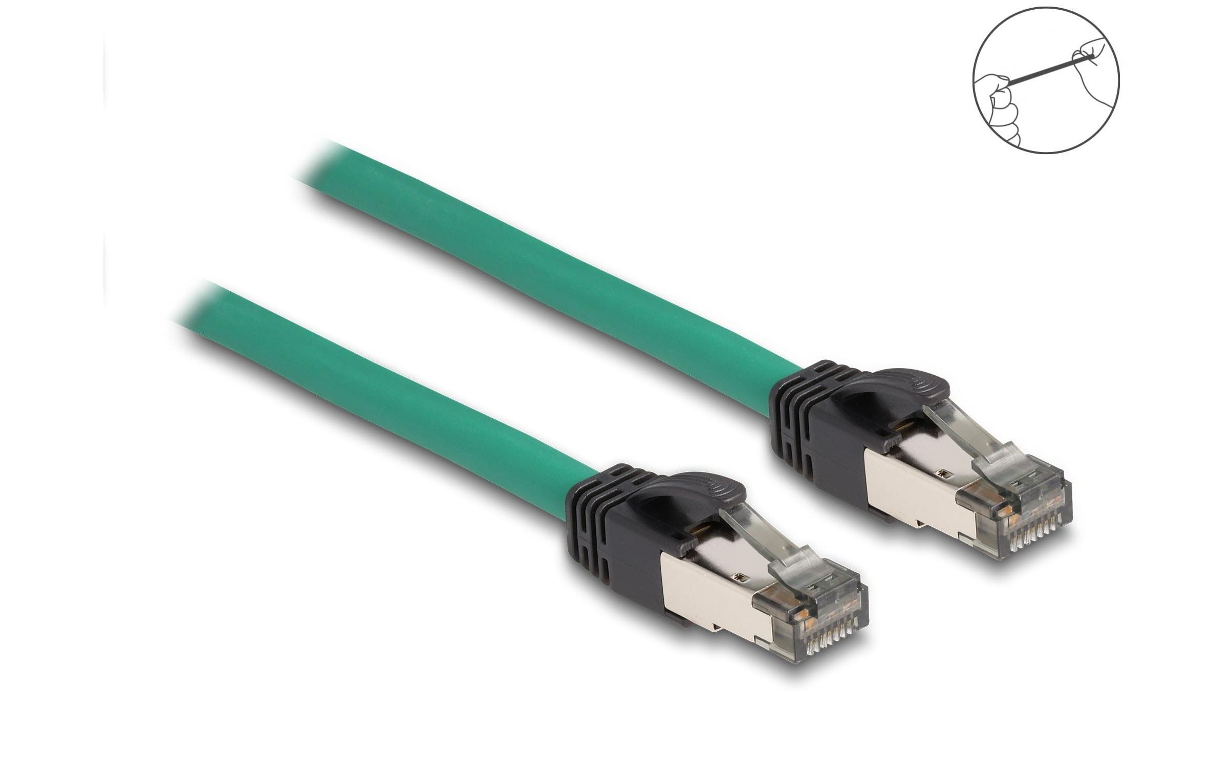 1338459_1 - Mediatech Delock Netzwerkkabel RJ45 PROFINET SF/UTP, 5m, grün