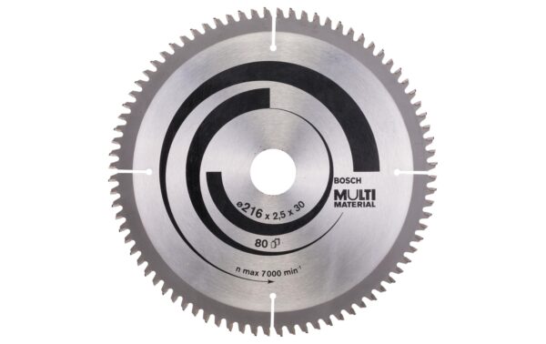 1338600 - Mediatech Bosch Professional Kreissägeblatt Multi Material, 216x30x2,5mm 80