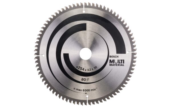 Bosch Professional Kreissägeblatt Multi Material, 254x30x3,2mm 80