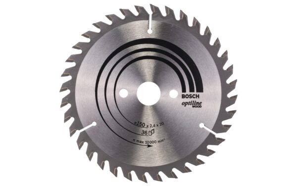 1338611 - Mediatech Bosch Professional Kreissägeblatt Optiline Wood, 150x20/16x2,4mm, 36