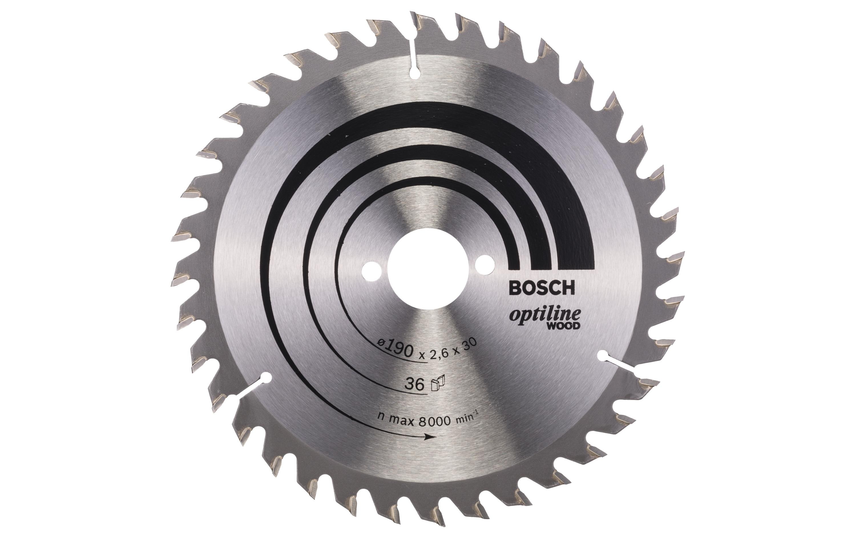 1338614 - Mediatech Bosch Professional Kreissägeblatt Optiline Wood, 190x30x2,6mm, 36