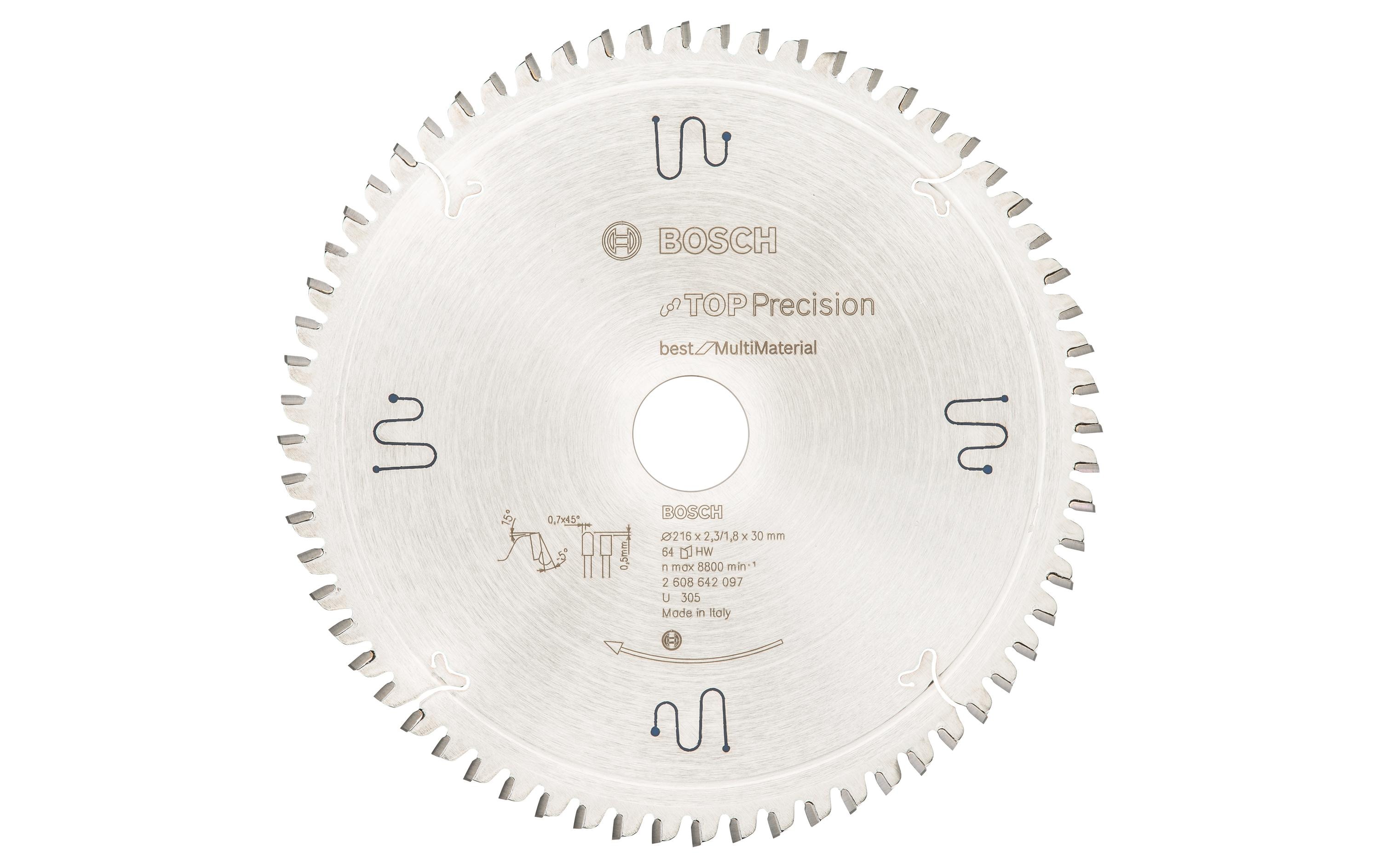 Bosch Professional Kreissägeblatt Best for Multi Material, 216x30x2,3mm, 64