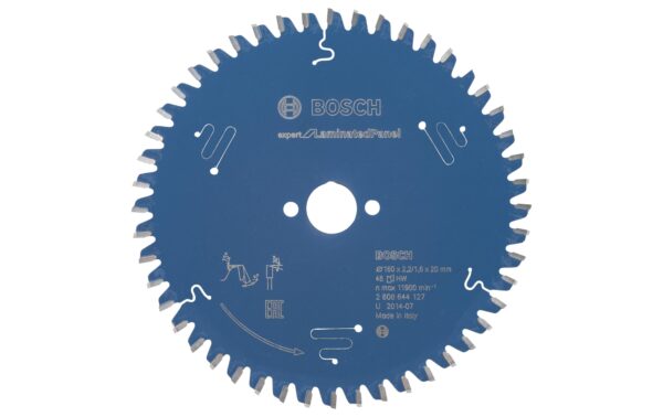Bosch Professional Kreissägeblatt Expert Laminated Panel, 160x20x2,2 mm, 48