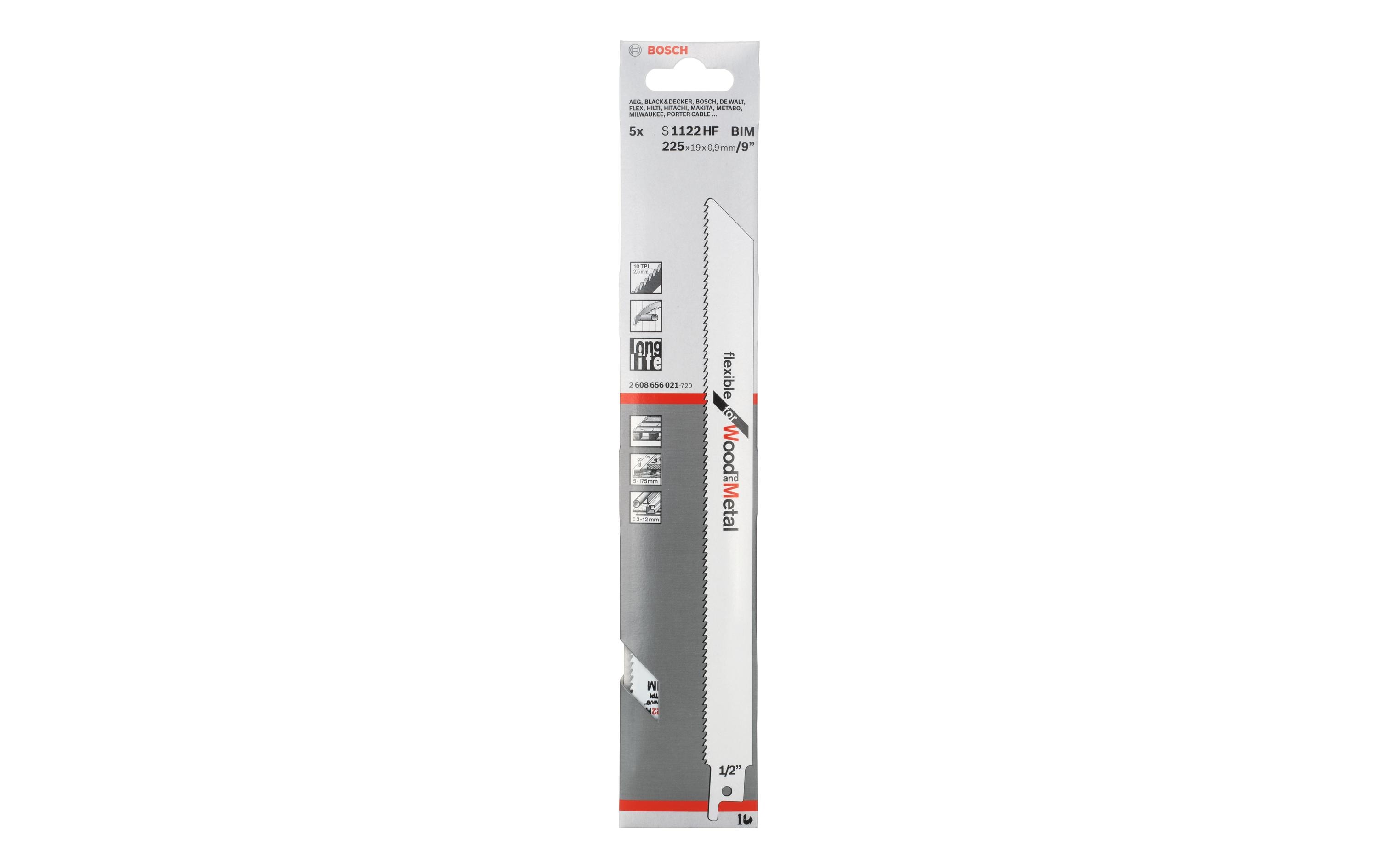 1338730_1 - Mediatech Bosch Professional Säbelsägeblatt S 1122 HF Flexible Wood and Metal
