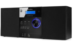 Audizio MetzB DAB+/FM Radio mit BT u. CD, schwarz