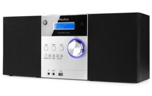 Audizio MetzAl DAB+/FM Radio mit BT u. CD, aluminium