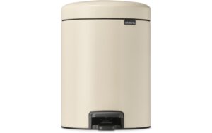 Brabantia NewIcon Treteimer 5 Liter Soft Beige, Inhalt 5 Liter