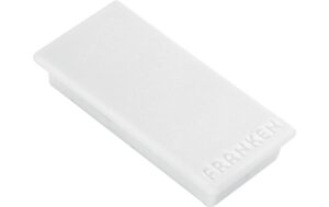 FRANKEN Magnete, 23 x 50 mm, 10 Stück weiss