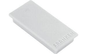 FRANKEN Magnete, 23 x 50 mm, 10 Stück, grau 23 mm