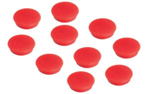 FRANKEN Magnete, 32 mm, 10 Stück, rot
