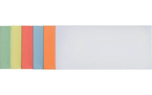 FRANKEN selbstklebende Moderationskarten Rechteck, 205 x 95 mm, sortiert, 300 Stück