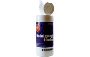 FRANKEN Reinigungstuch in der Spenderdose für Whiteboards, 100 Stk