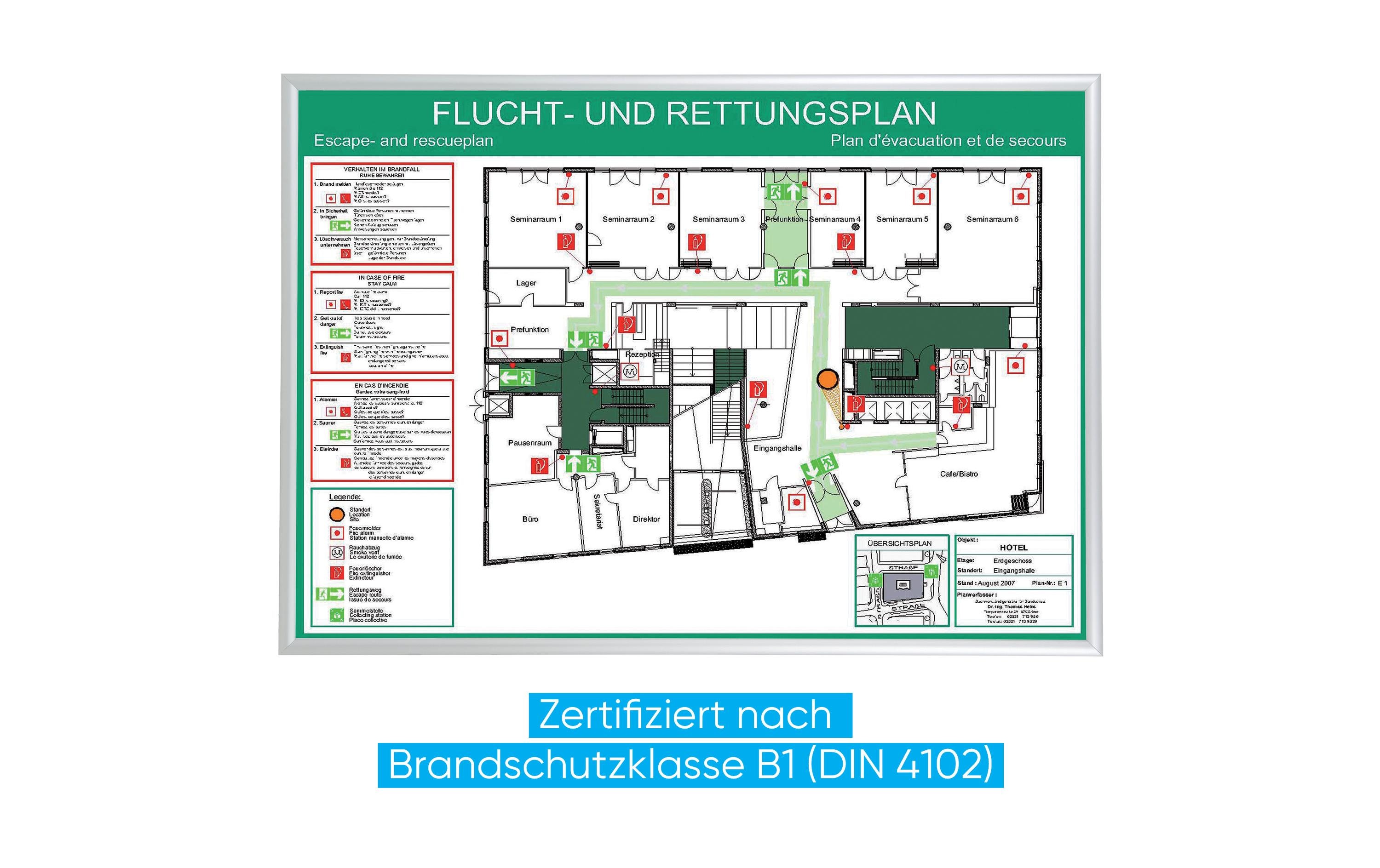 1343200_1 - Mediatech FRANKEN Wechselrahmen Security Feuerfest A3