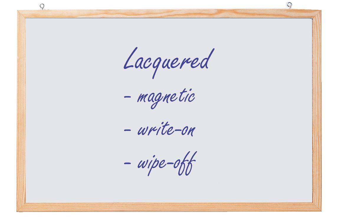 1343224_4 - Mediatech Franken Whiteboard Memoboard 40 x 60, Weiss