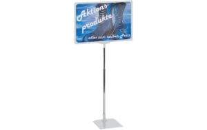 1343372 - Mediatech FRANKEN Preisständer, A3, grau hochwertiger Aluminiumrahmen, 32mm breit,