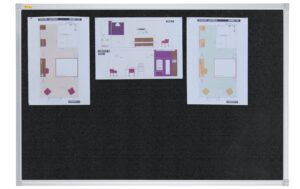 FRANKEN Filztafel X-tra!Line, 90 x 60 cm schwarz
