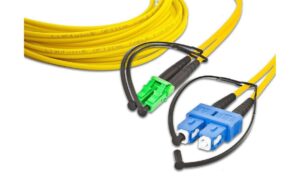 Lightwin LWL Duplex Patchkabel Singlemode 9/125µm, LC/APC-SC, 2.0m OS2