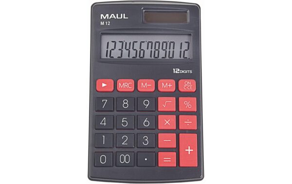 1348133 - Mediatech Maul Tischrechner M12 12 Stellen, schwarz kaufen Schweiz | Mediatech.ch