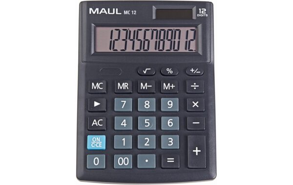 1348143 - Mediatech Maul Tischrechner MC12 12 Stellen, schwarz kaufen Schweiz | Mediatech.ch