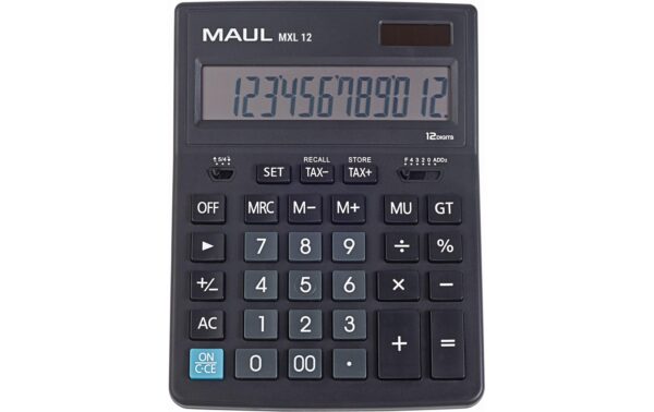 Maul Tischrechner MXL12 12 Stellen, schwarz, Tax kaufen Schweiz | Mediatech.ch