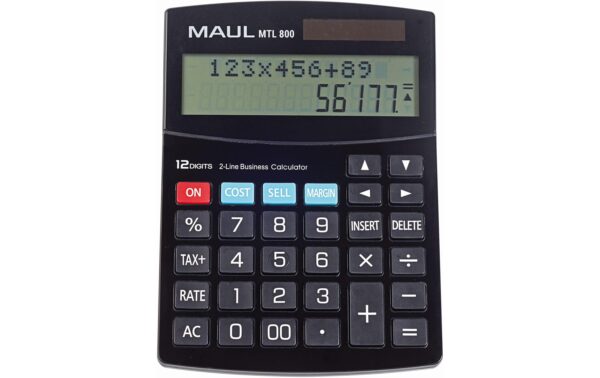 1348148 - Mediatech Maul Tischrechner MTL800 12 Stellen, 2 Zeilen, schwarz kaufen Schweiz | Mediatech.ch