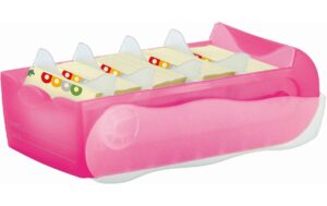 HAN Karteibox Croco A8 5 Stützen, 100 Karten, pink