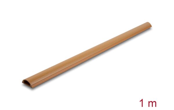 1349316_1 - Mediatech Delock Kabelkanal 30x11mm - 1m Länge selbstklebend, Holzoptik