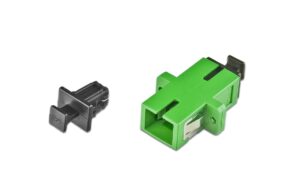 Lightwin LWL Kupplung SC-SC, Simplex Singlemode, APC, plastik, grün kaufen Schweiz | Mediatech.ch