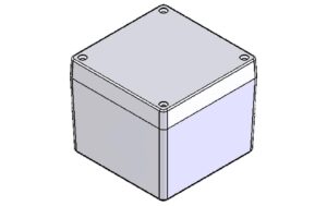 Velleman G137 Aluminium-Gehäuse abgedichtet, 120.5 x 120.5 x 101.5 mm