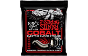 Ernie Ball 2730 Slinky Cobalt E-Gitarren Saitensatz, 7 S., Skinny 10-62