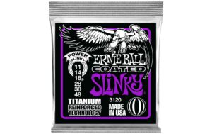 Ernie Ball 3120 Slinky Coated Titanium E-Gitarren Saitensatz, Power 11-48 kaufen Schweiz | Mediatech.ch