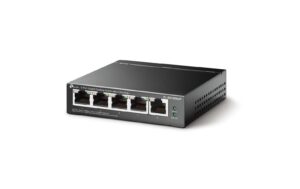 TP-Link TL-SG1005LP:5 Port Desk PoE+ Switch 5x GE Ports, 4x PoE+, 40W PoE+ Budget