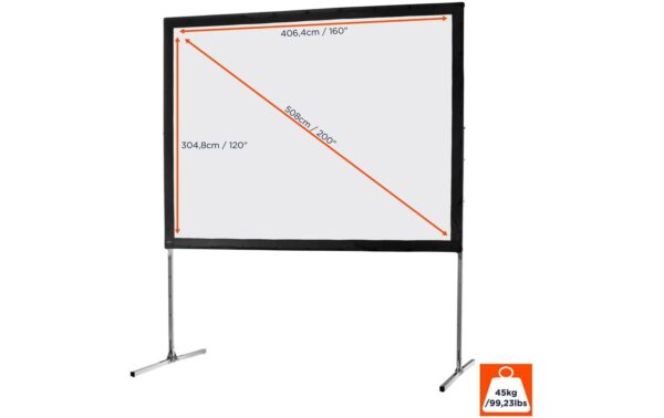 Celexon, Mobil Expert, Leinwand, 4:3 Faltrahmen, 406x305cm, Frontprojektionstuch