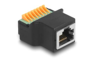Delock RJ45 Buchse zu Terminalblock mit Drucktaster Adapter kaufen Schweiz | Mediatech.ch