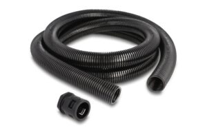 Delock Kabelschutzschlauch, 2mx28.5mm PG21, Schlauchverschraubung Set, schwarz