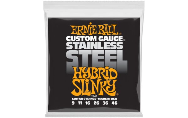 Ernie Ball 2247 Slinky Stainless Steel E-Gitarren Saitensatz, Hybrid 09-46 kaufen Schweiz | Mediatech.ch