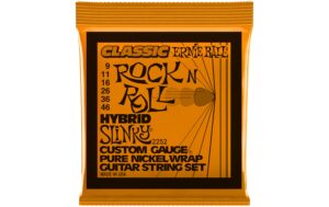 Ernie Ball 2252 Slinky Rock'N'Roll E-Gitarren Saitensatz, Hybrid 09-46