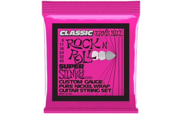 1358042 - Mediatech Ernie Ball 2253 Slinky Rock'N'Roll E-Gitarren Saitensatz, Super 09-42
