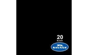 Savage Hintergrundpa. Black 2.18x11m Masse 2.18x11m