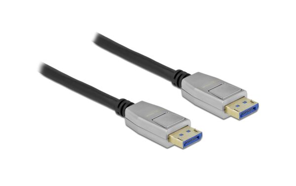 Delock DisplayPort Kabel 8K 60Hz, 40Gbps 3x Geschirmt, schwarz, 5m, Metallgehäuse kaufen Schweiz | Mediatech.ch
