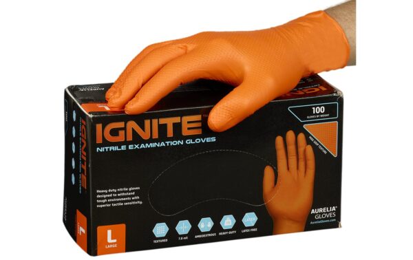 1362883_2 - Mediatech IGNITE Max Grip Nitril M orange, 100 Stk