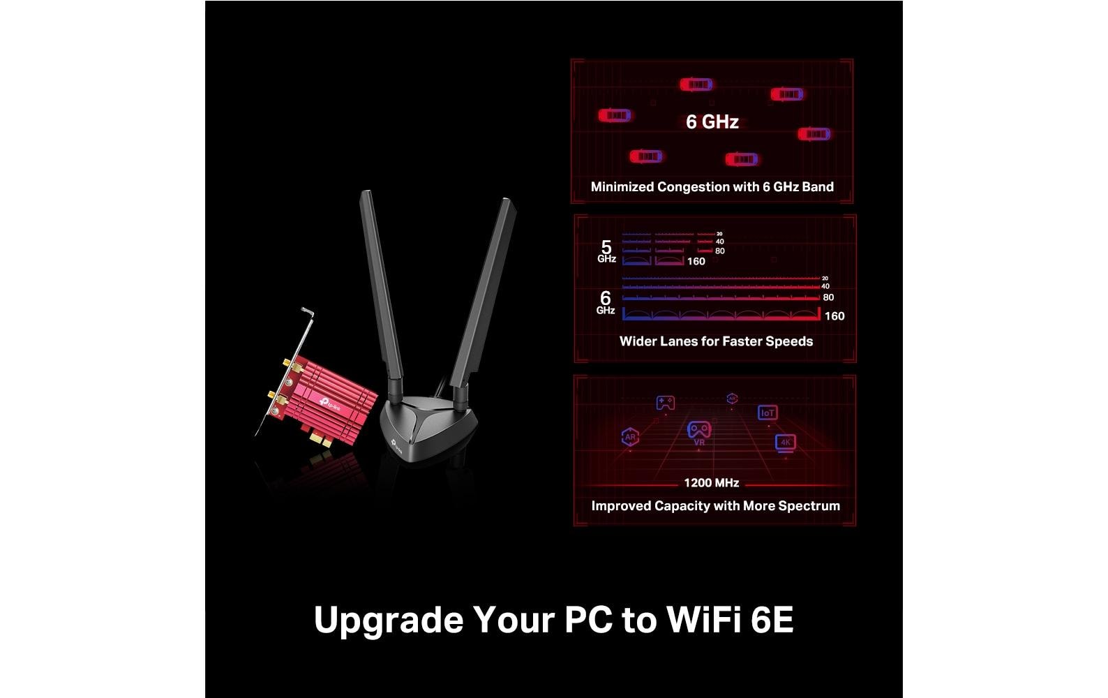 1363406_4 - Mediatech TP-Link Archer TXE75E PCIe Adapter AXE5400, Wi-Fi 6E, Bluetooth 5.2