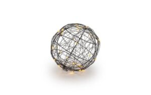 STT LED Dekoration 3D Ball Nero S 30LED sww, Timer 6h/18h, D12cm