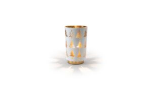 STT LED Glas White tree Lantern M indoor, 1LED ww, D12x H20