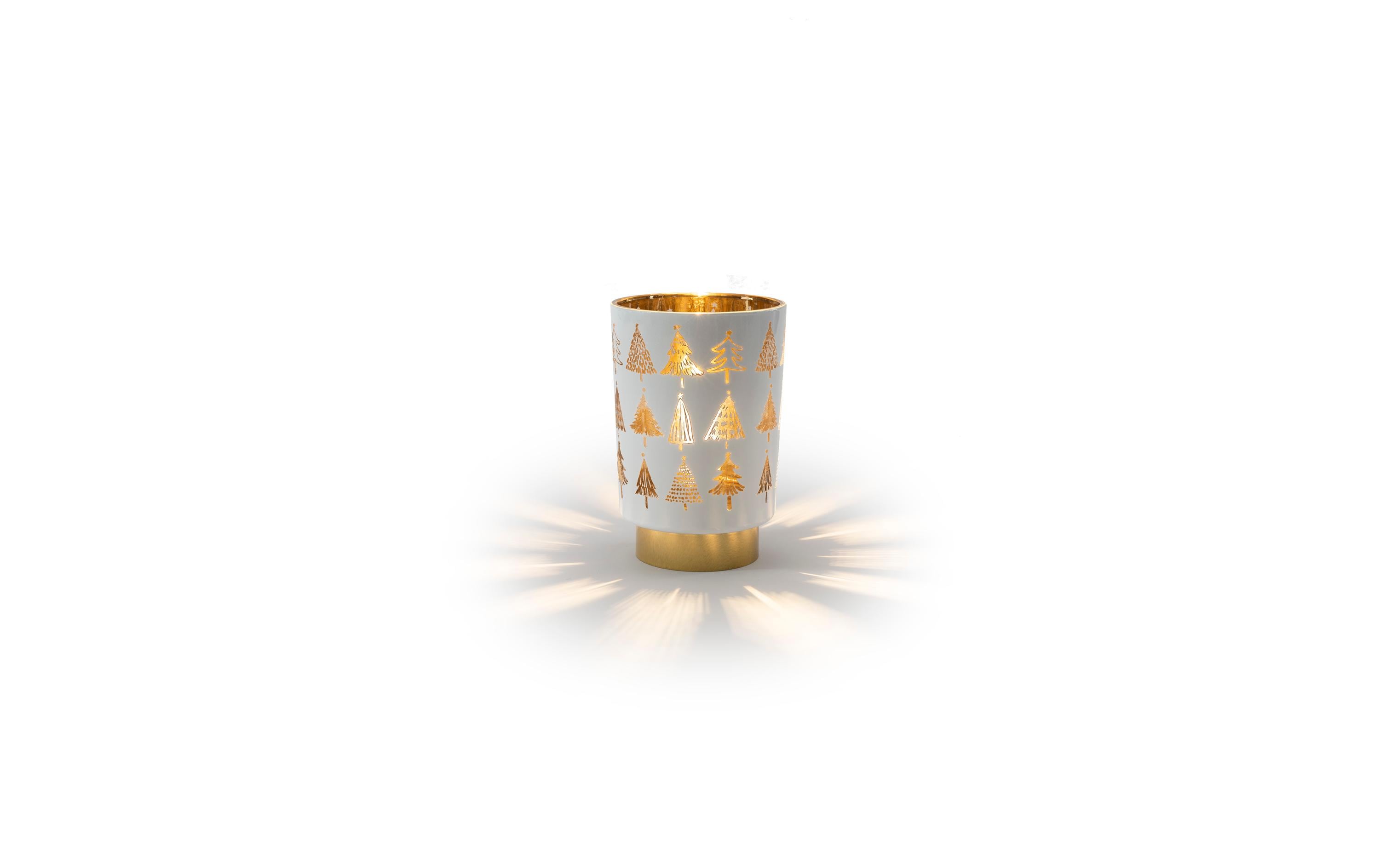 STT LED Glas White tree Lantern S indoor, 1LED ww, D10x H15 kaufen Schweiz | Mediatech.ch