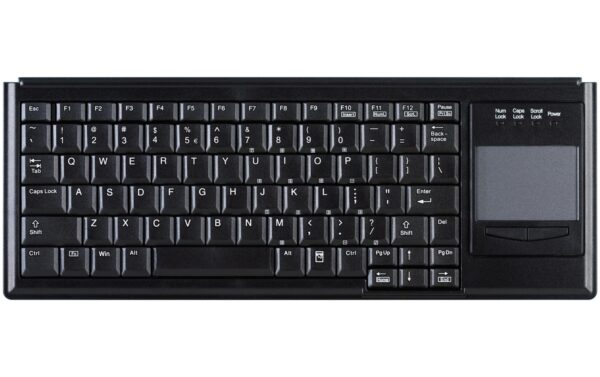 1364177 - Mediatech Active Key Tastatur AK-4400 mit Touchpad USB, schwarz --> US -Layout