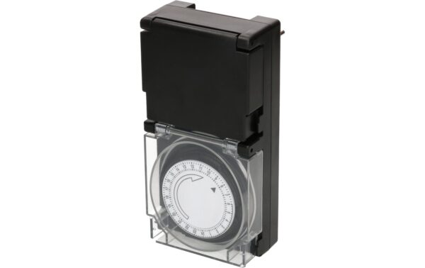 Max Hauri Zeitschaltuhr IP55 24h analog, schwarz kaufen Schweiz | Mediatech.ch